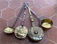 Antique Brass & Iron Ladles