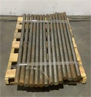 (14) 5' x 2" Round Metal Bar Stock
