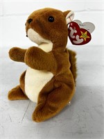 Ty Beanie Babies - Nuts Squirrel 1996  ERRORS