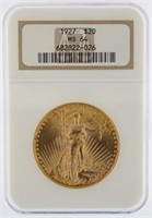 1927 MS64 Saint Gaudens $20.00 Gold Double Eagle