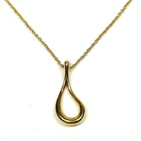 Tiffany & Co.18kt Gold Teardrop Perreti Necklace
