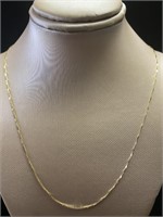 10kt Yellow Gold 20" Box Necklace