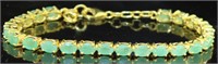 Natural 17.80 ct Oval Emerald Designer Bracelet