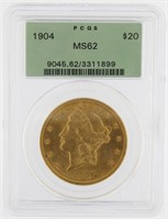 1904 MS62 Liberty Head $20.00 Gold Double Eagle