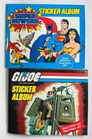 G. I. Joe & DC Album Books W/Stickers 1984