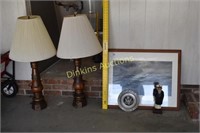 Lamps and Picture lot