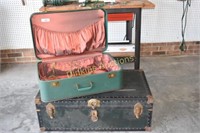 Vintage Trunk and Suit Case