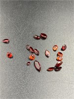 10.50 Carat TW Assorted Red Garnet Gemstones