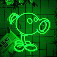 LED Pea Shooter Neon Sign