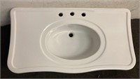 42" Basin Table Oval Bathroom Sink PGL3P-B