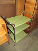 METAL ROLLING TIERED KITCHEN CART