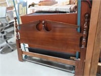 CHERRY FULL SIZE POSTER BED WITH FRAME