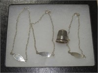 FRAME OF (4) STERLING SILVER PIECES