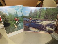 PAIR OF CALENDAR PROOF PICTURES