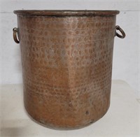 Copper double handled pot dovetailed bottom