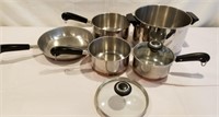 Revereware pots and pans with lids