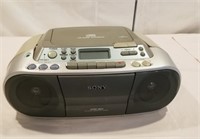 Sony CD disc player, tape player, radio, works
