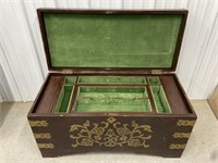 Oriental tea chest/trunk 20”x39”x18”