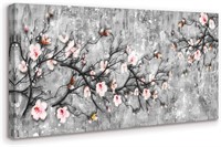 20x40" Plum Blossom Canvas Wall Art