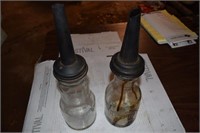 2 Antique Oil Bottles