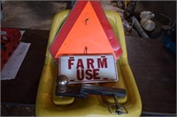 John Deere Seat, Farm Use Tags, SMV sign