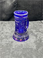 FENTON PURPLE AMETHYST CARNIVAL GLASS STEIN MUG