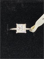 1.00 Carat Diamond Moissanite Ring 925 Silver 798