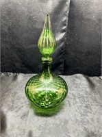 EMPOLI GREEN GLASS DECANTER