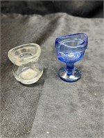 PAIR OF EYE CUPS ONE CLEAR ONE BLUE