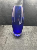 COBALT BLUE PRINCESS GLASS VASE