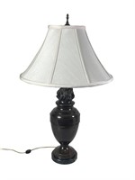 BRONZE TABLE LAMP WITH MARBLE BASE