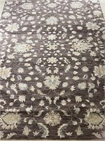 HAND-KNOTTED TURKISH BROWN/TAN RUG