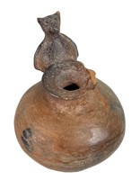 PRE COLUMBIAN VESSEL WITH OWL