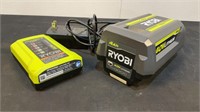 Ryobi 40V Battery & Charger