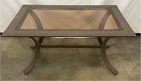 AMH3828 Rectangle Outdoor Glass Patio Table