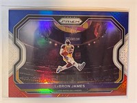 LEBRON JAMES 20-21 RED WHITE AND BLUE PRIZM