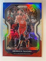 DERRICK FAVORS 20-21 RED WHITE AND BLUE PRIZM