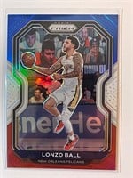 LONZO BALL 20-21 RED WHITE AND BLUE PRIZM