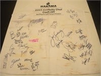 2013 Nakama Celibrity Chef Cook Off Signed Apron