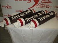 (3) Tootsie Roll Plush Dance Props  36 inches