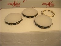 (4) Tambourines