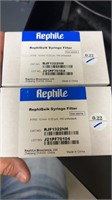 Rephiquik syringe filter 2 Boxes 100 units per