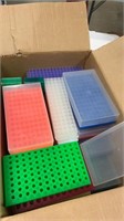 Huge lot of test tube holders or cryogenic