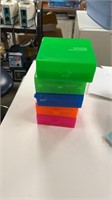 Stack of 5 Pipet Empty  Storage boxes