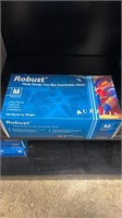 5 boxes of medium Robust nitrile free blue