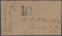 CSA Stampless Cover from Military address, Phillip