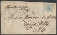 CSA Stamps #2 with manuscript cancel on cover, Roc