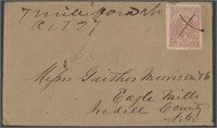 CSA Stamps #5 tied with manuscript "7 Mile Ford,