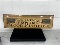 Dr BJ Kendall’s Tonic & Blood advertisement