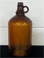 Vintage amber glass Clorox bottle